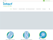 Tablet Screenshot of intactvascular.com
